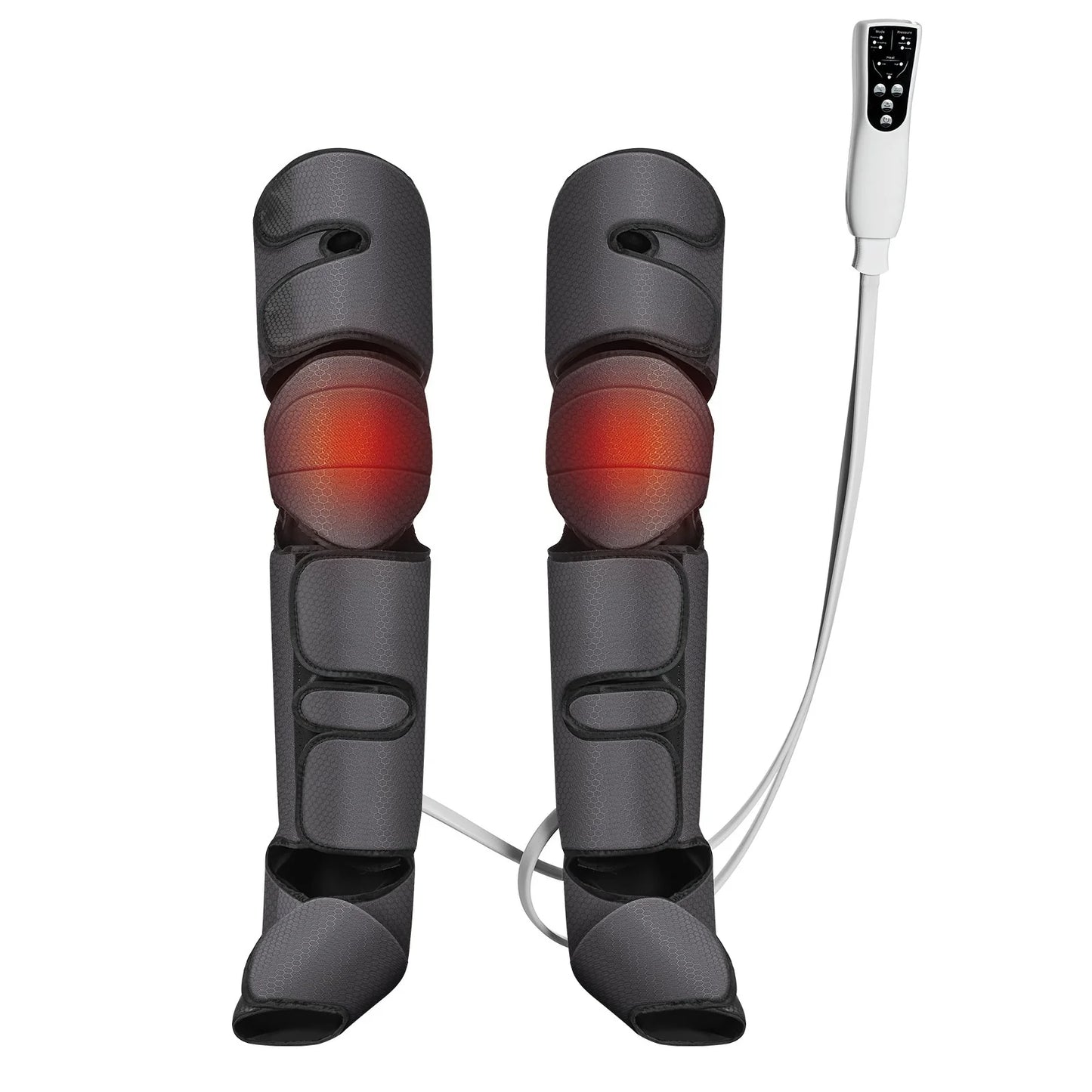 VEVOR Full Leg Massager, Air Compression Leg Massager for Foot Calf Thigh Knee, 2 Knee Heating Levels, 3 Modes & 3 Intensities, Leg Compression Massage Boots for Circulation, Swelling and Pain Relief