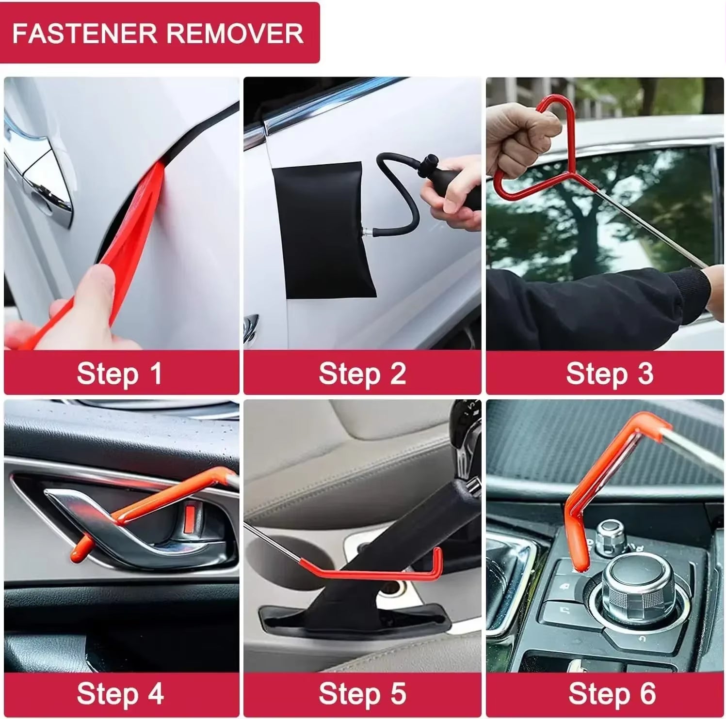 18PCS/22PCS Car Window Door Emergency Open Key Lost Lock Out Unlock Auto Tools Kit Air Wedge Bag Pump Open Unlock Kit